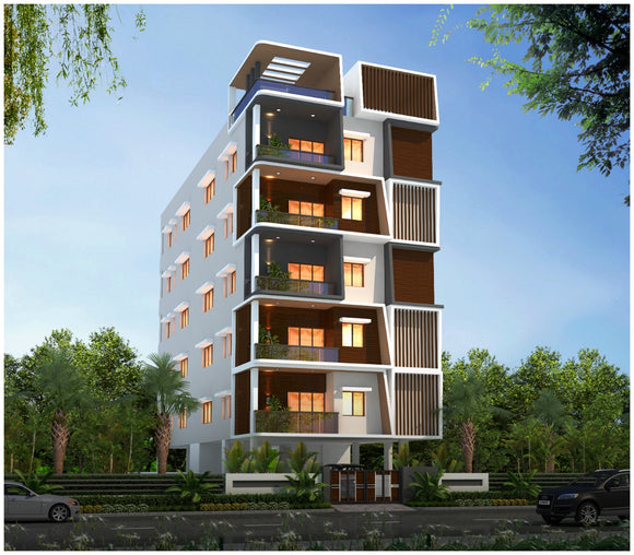 1320 sq ft 2 BHK Apartments under construction  available in Narsingi