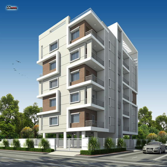 3 BHK , 1635 sq ft available in Nallagandla in semi gated community