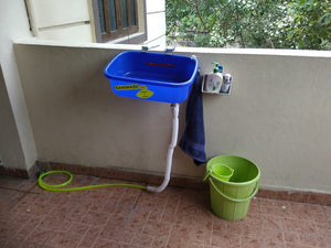 COVID-Free Handwash, Vegetable & Fruits Washing basin with inlet and drain pipes...pls watch videos