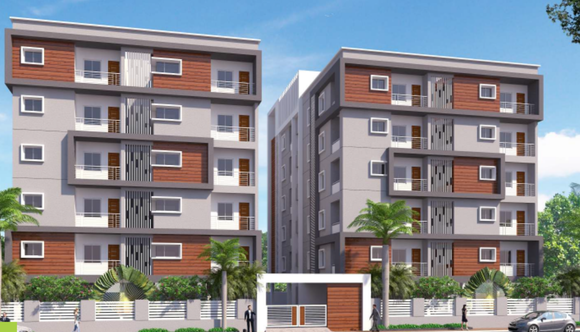 2 BHK Flat Under construction available in Miyapur 1050 sq ft
